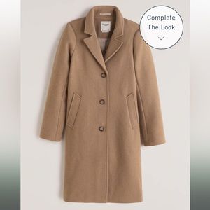 Abercrombie Wool Blend Dad Coat